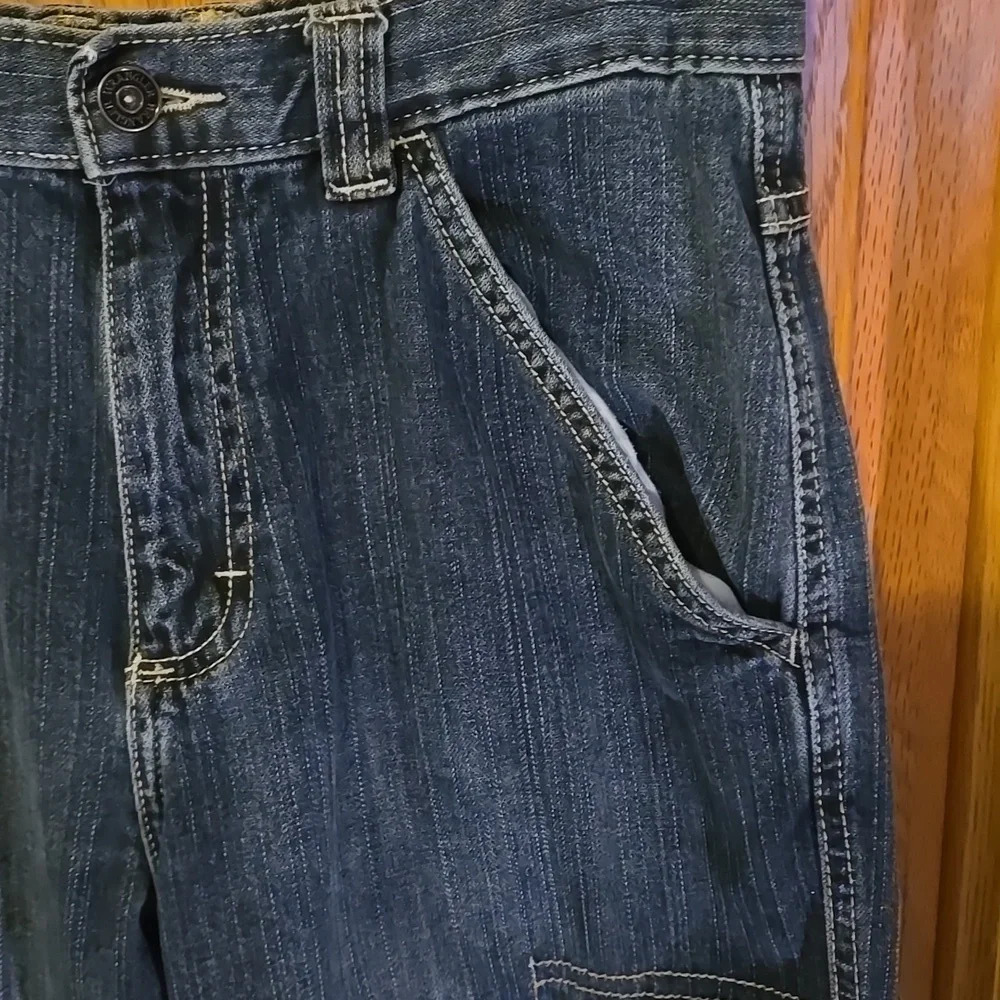 Wrangler Hero Utility Dark Wash Carpenter Jeans Women’s 16R (28" Waist) Workwear - Picture 3 of 13